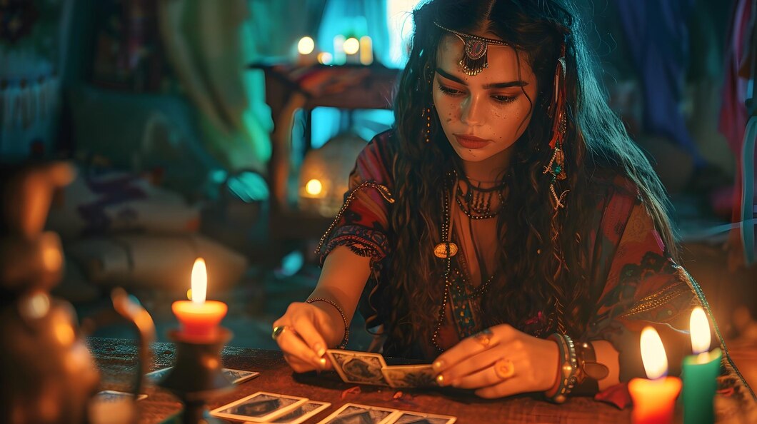 Samhain tarot karte, ki prikazujejo simboliko in energijo praznika, povezane z duhovno rastjo in prehodom v novo leto.