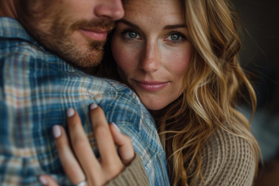 Moški, ki čuti pravo ljubezen, partnerju izkazuje resnično naklonjenost.
