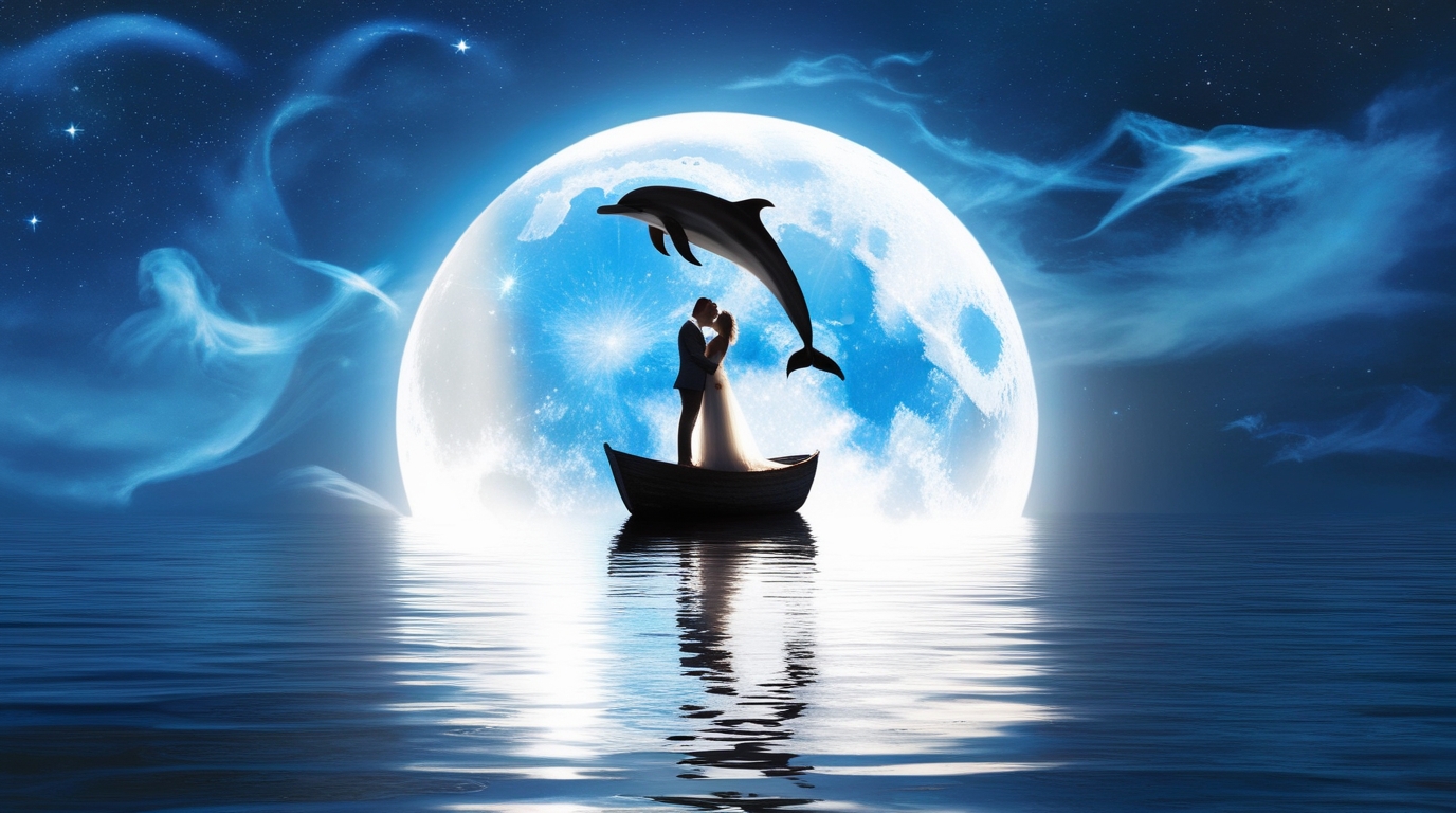 Redka polna luna v znamenju Bika, ki na nebu sije z mistično svetlobo.