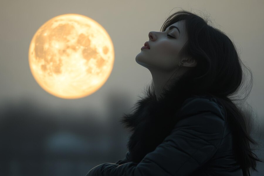 Polna luna v znamenju raka 13. januarja 2025, ki osvetljuje nočno nebo in prinaša čustveno globino ter transformacijsko energijo.