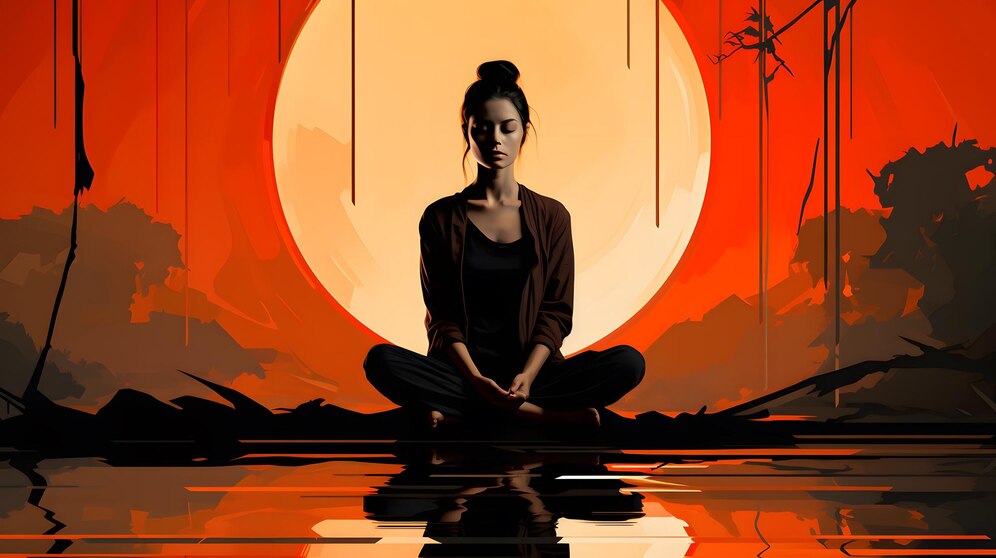 Prikaz meditacije in sproščanja skozi čuječnost – pomemben del osebne rasti, notranjega miru in obvladovanja stresa.